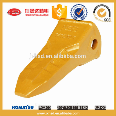 207-70-15141SK Precision Casting Rock Teeth For Excavator Bucket
