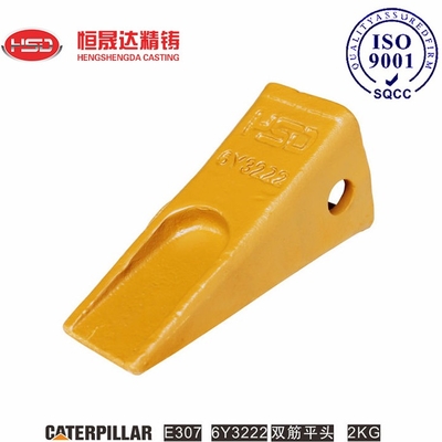 6Y3222 6Y3222RC Bucket Teeth For E307 Mini Excavator Crack-resistant