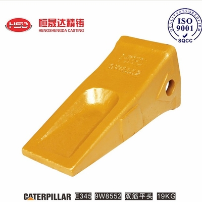E345 1U3552 1U3552RC 1U3552TL Excavator Bucket Flat Teeth For Yellow