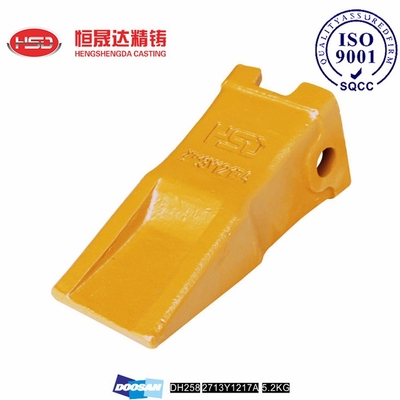 DH258 DH220 2713Y1217 2713Y1217RC DOOSAN Bucket Teeth Thickened Tooth Body Design