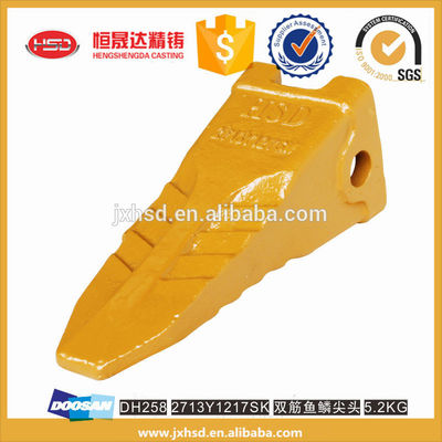 DH258 high quality excavator spare parts bucket teeth