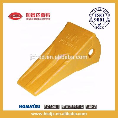 Radian mouth with side teeth pin ground engaging tools excavator spare parts bucket teeth PC300-1 from China manufacturer