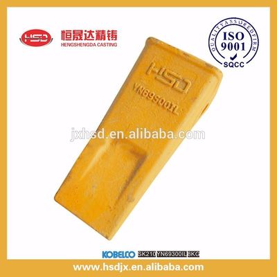 Long type construction machinery excavator parts bucket flat teeth/tooth point/tip from HSD factory china made