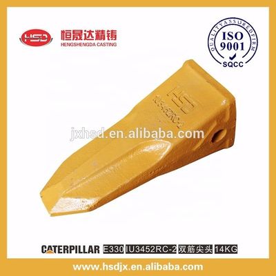 Construction machinery parts sharp type  rock bucket teeth used for E330 excavator with precision casting