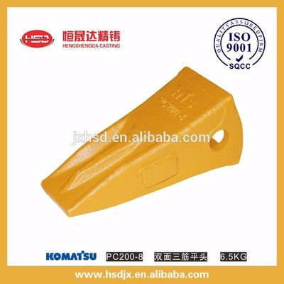excavator bucket spare parts flat head teeth PC200-8