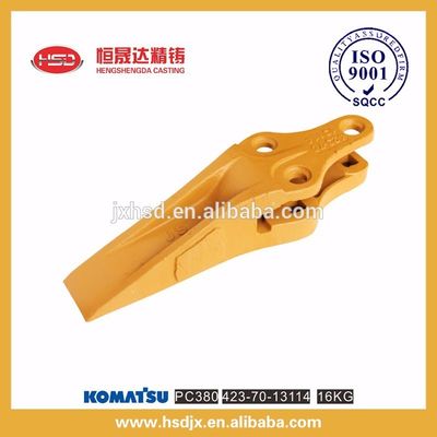 alloy steel casting excavator bucket loader teeth/tooth PC380 423-70-13114