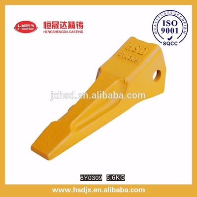 side reinforced flat head D4 excavator bucket ripper teeth 6Y0309