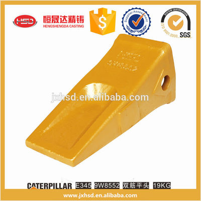 heavy construction machinery J550 excavator spare parts flat head bucket teeth E345 9W8552