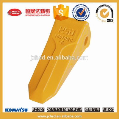 good quality factory price excavator pc200 rock bucket teeth point 19570