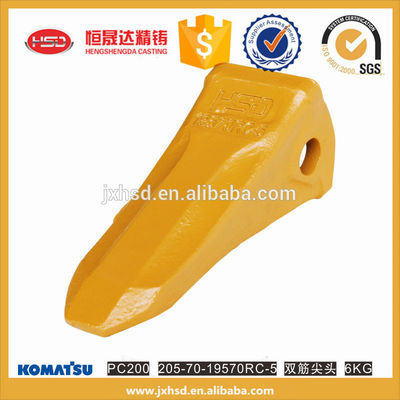 PC200 excavator bucket spare parts rock teeth 19570