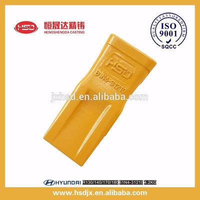 hot sale construction machinery excavator parts bucket teeth 61N4-31210 for Hyundai
