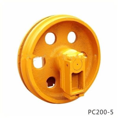 Yellow High Strength 50mn Track Idler For Engine Parts