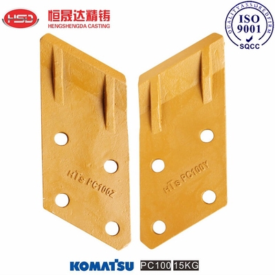 PC100 PC200  Excavator Side Cutter Bidirectional Stress Dispersion