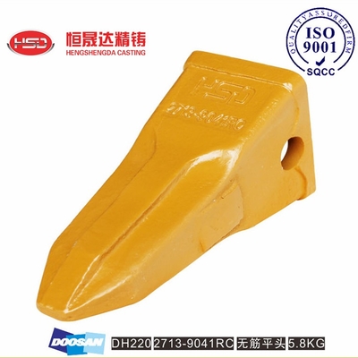 DH220 DH280 2713-9041RC 2713-9038 DOOSAN Bucket Teeth Tip Strength Treatment