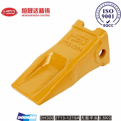 DH300 2713-1219RC 2713-1219 DOOSAN Bucket Teeth Good Heat Dissipation Performance