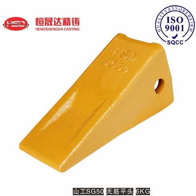 SG50 Excavator Bucket Teeth Lightweight Design Alloy Steel Flat