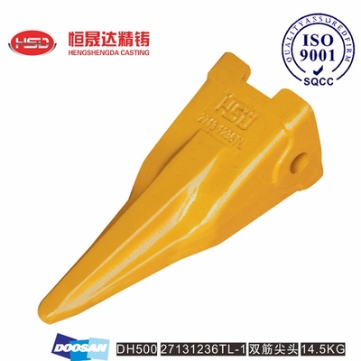 DH500 27131236RC DOOSAN Excavator Big Ice Bucket Teeth Optimized Tooth Shape