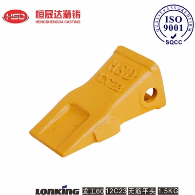 LG60 12C23 Lonking Excavator Bucket Teeth  Anti-slip Tooth Surface Flat